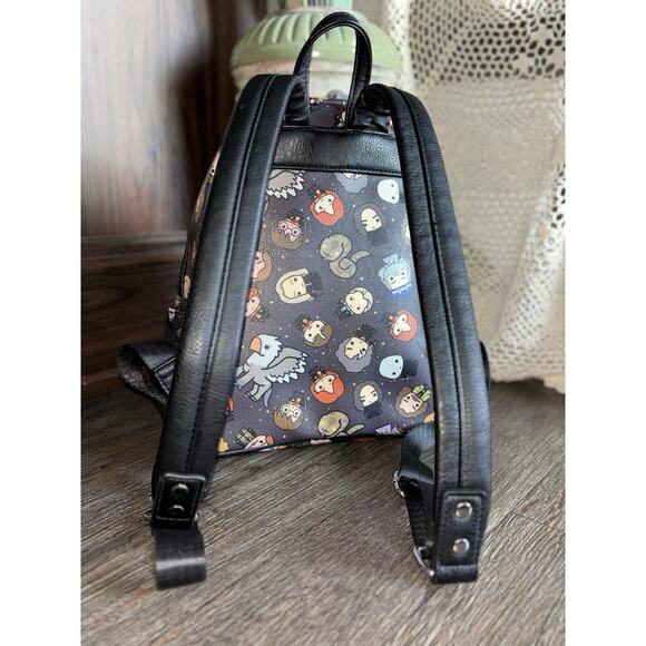 Loungefly Harry Potter Characters Double Strap Backpack Excellent Condition - Picture 7 of 9